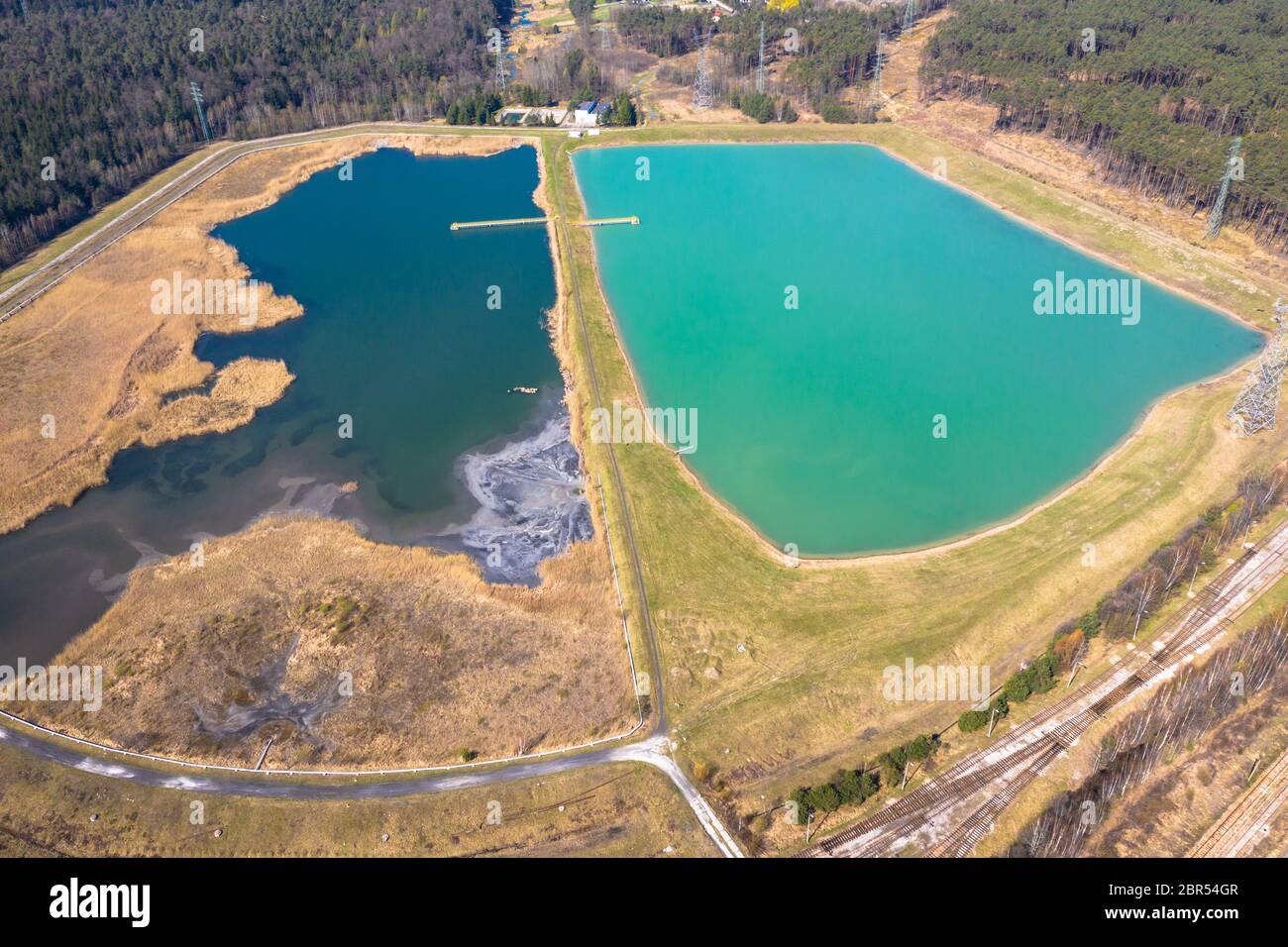 Aerial landscape from the drone Stock Photo - Alamy