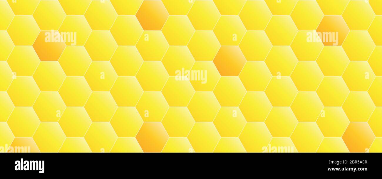 yellow abstract honeycomb background vector illustration EPS10 Stock ...