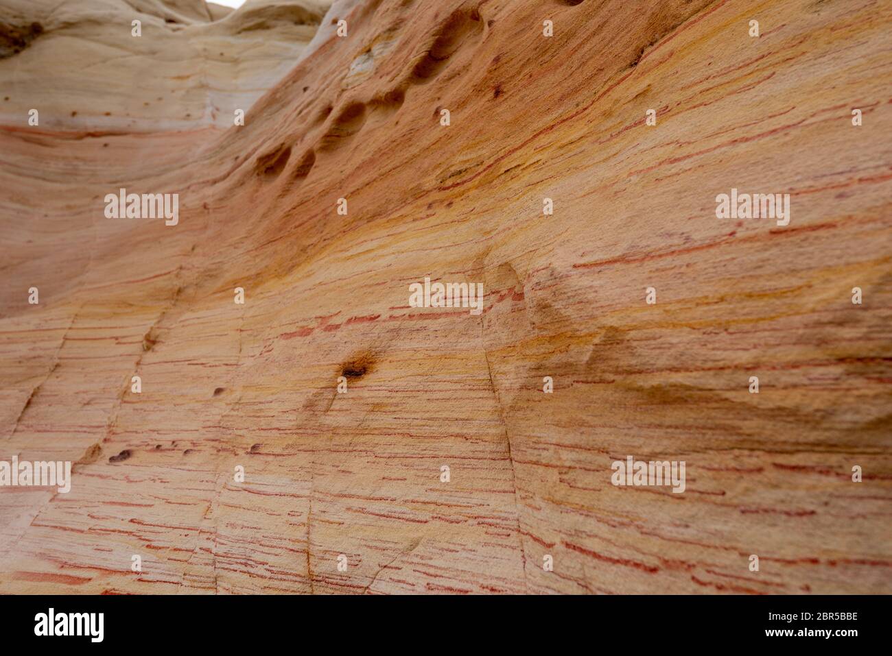 Full frame close up of striped stone Stock Photo