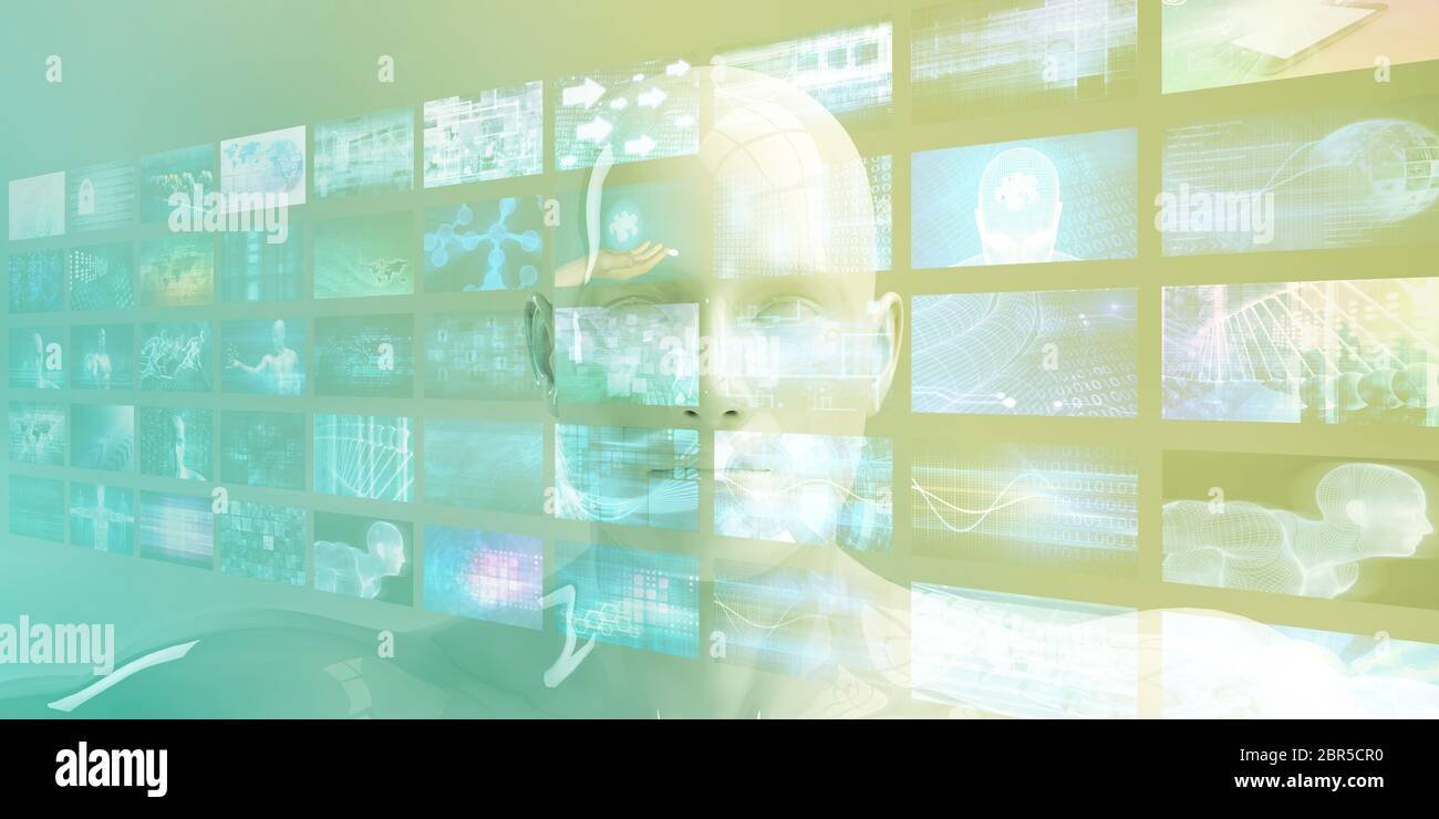 Online Marketing Technology Abstract Background as Concept Stock Photo ...