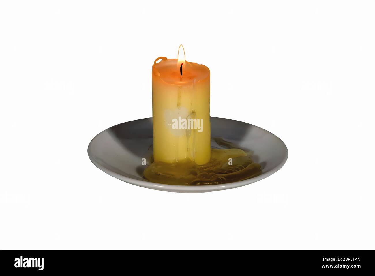 Flame of candle close up, isolate on white background Stock Photo - Alamy