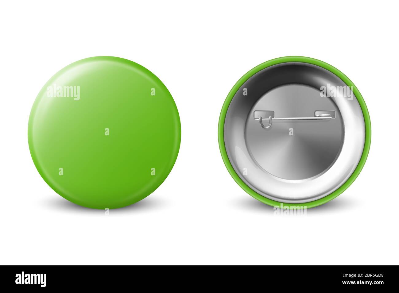 Green push button side view Stock Vector Images - Alamy