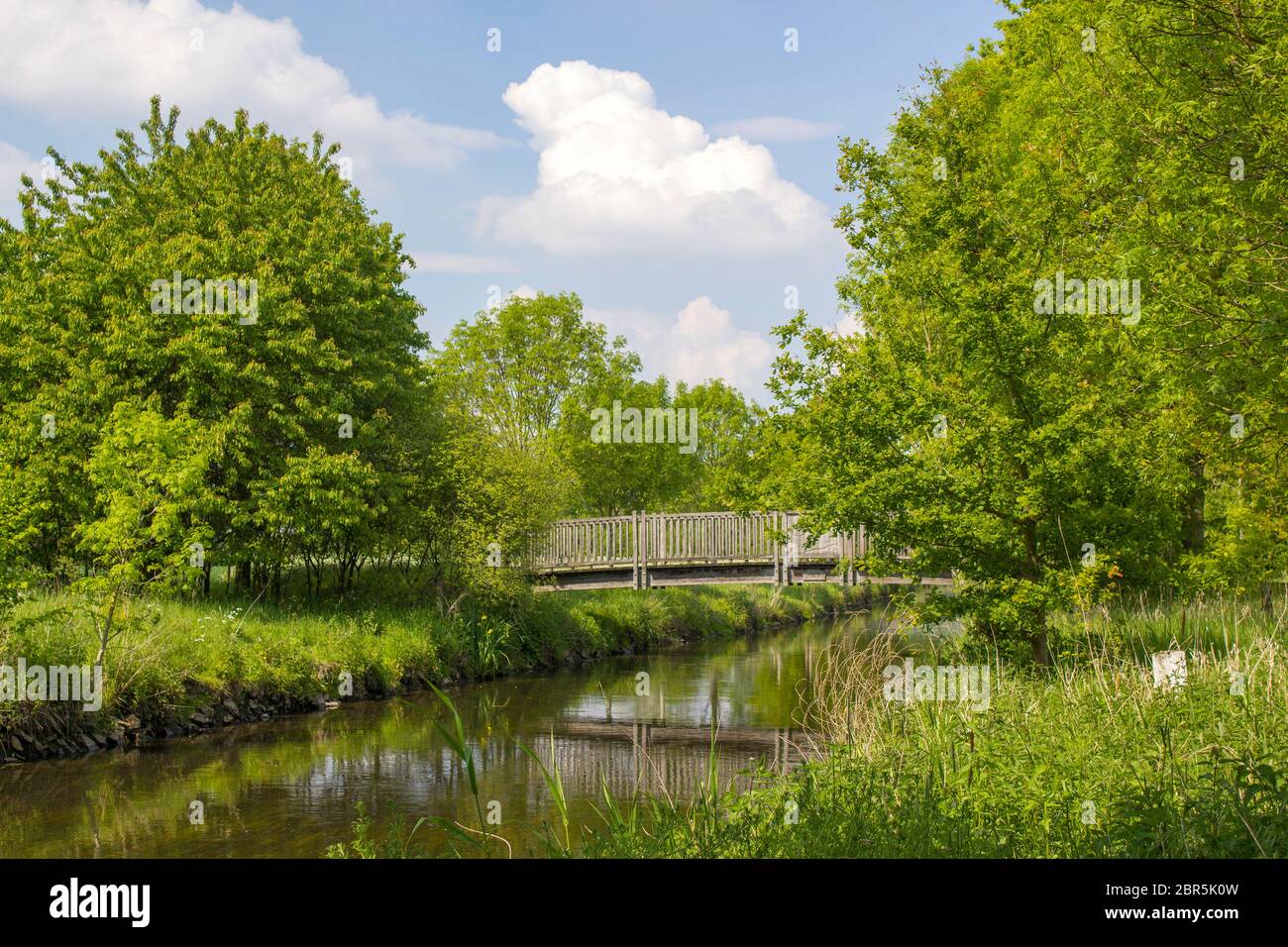 Niers River, Geldern, Germany Stock Photo