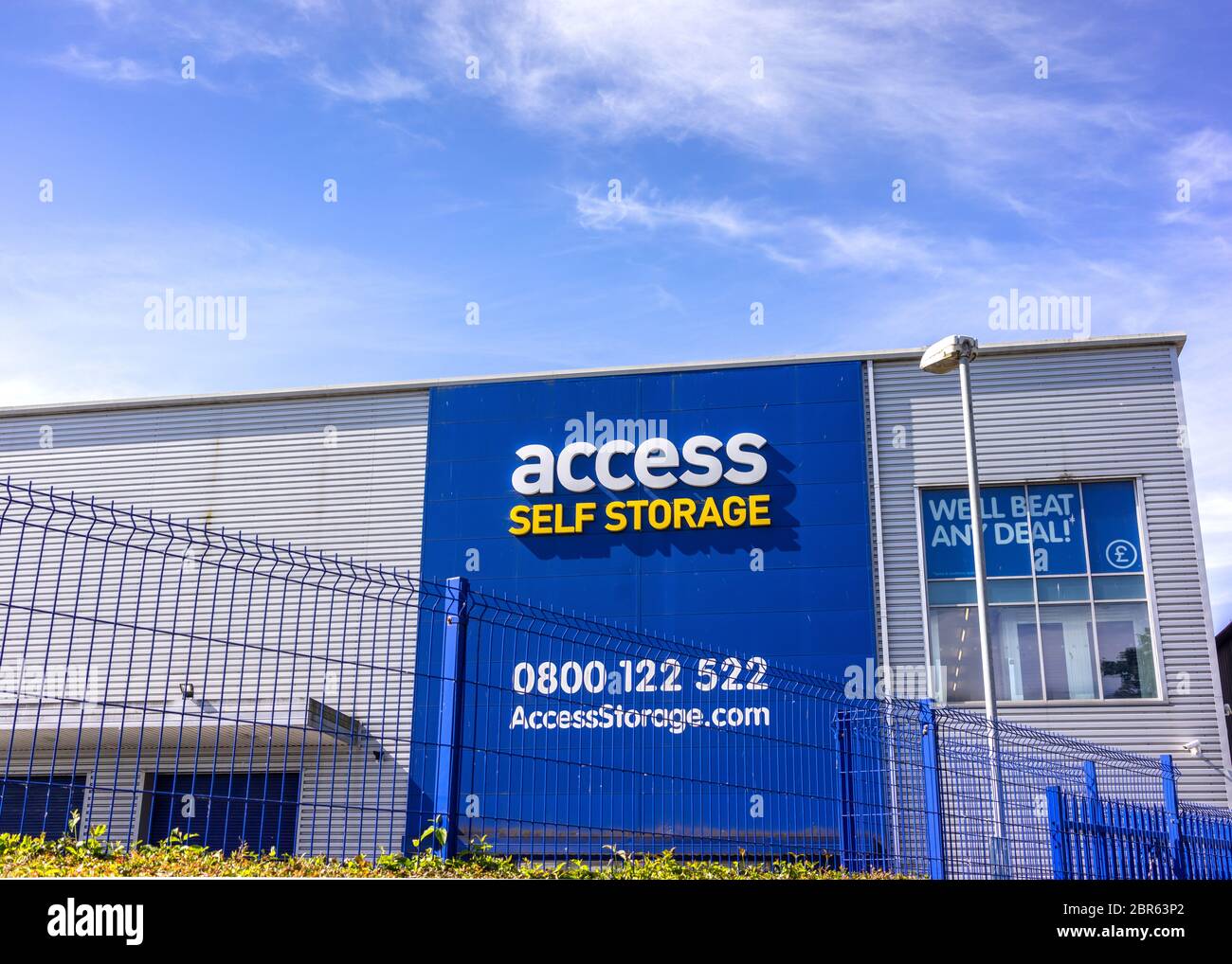 Access self storafe unit in Southampton, England, UK Stock Photo