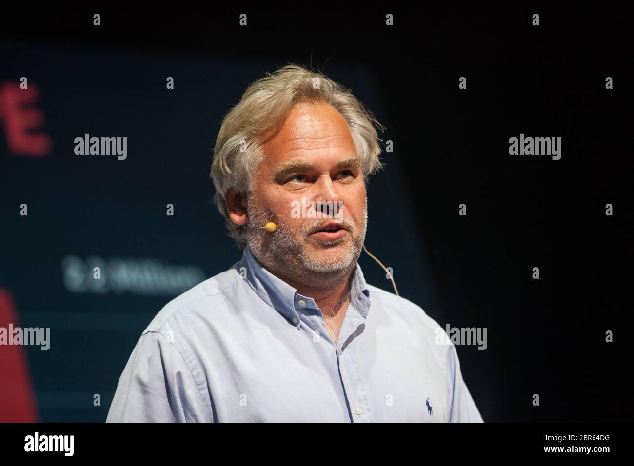 Eugene Kaspersky, world-renowned cybersecurity expert,  Chairman and CEO of Kaspersky Lab, speaking at Starmus  Festival 2016, Tenerife, Canary Island Stock Photo