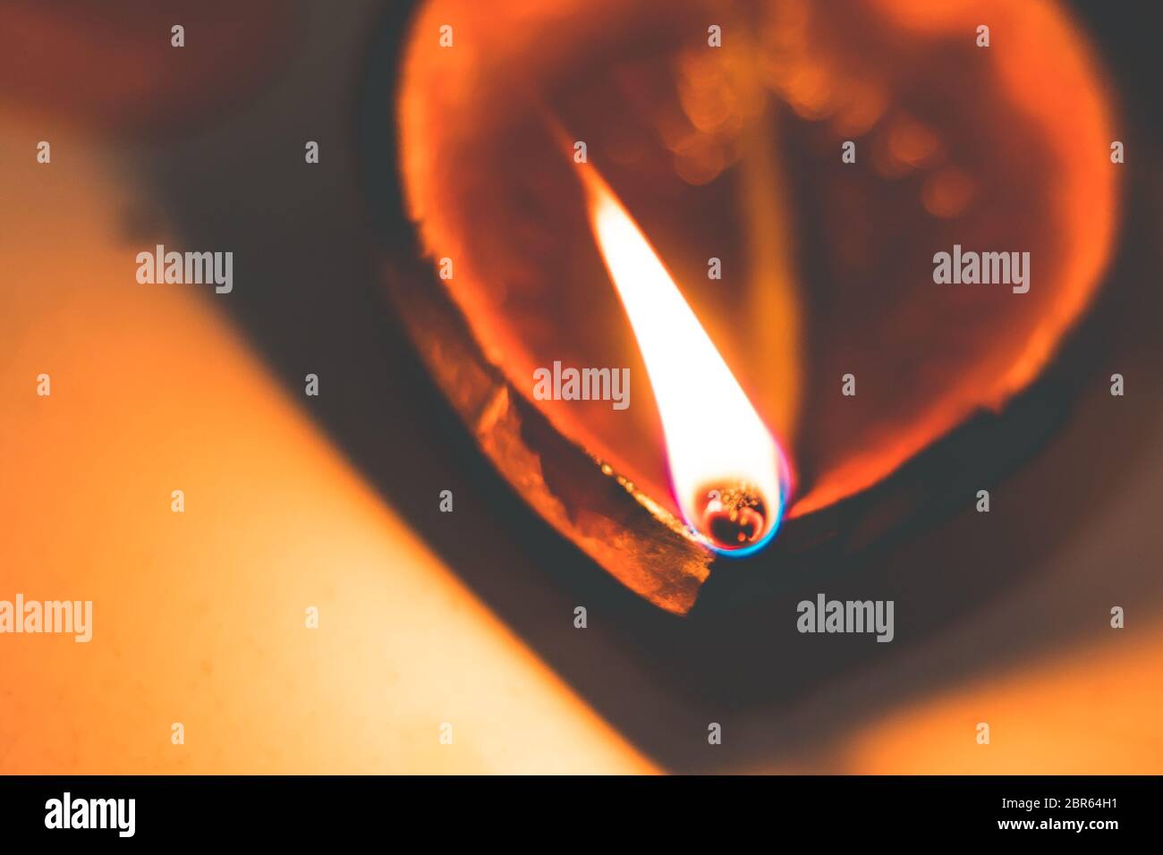 Diwali oil clay lamp also called 