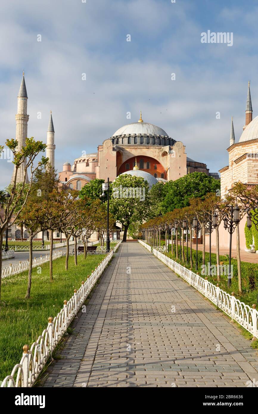 Hagia Sophia Museum in Sultanahmet, Istanbul City, Turkey Stock Photo ...
