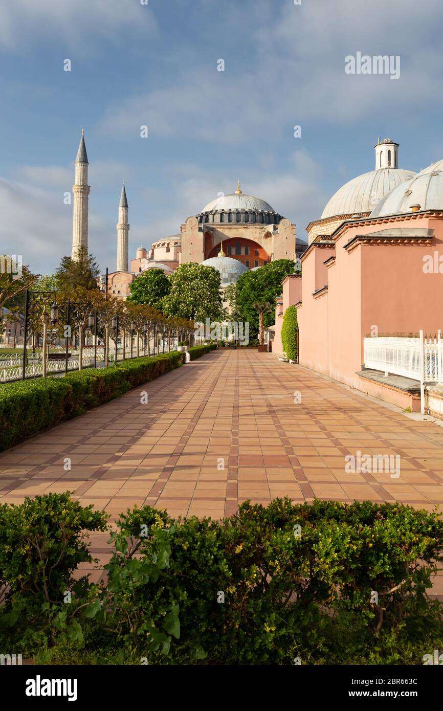 Hagia Sophia Museum in Sultanahmet, Istanbul City, Turkey Stock Photo ...