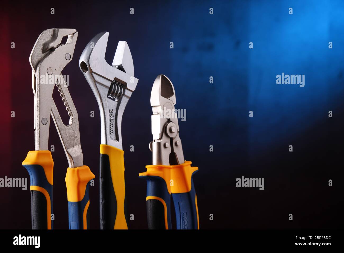 Composition with hardware tools. Do it yourself toolkit Stock Photo Alamy