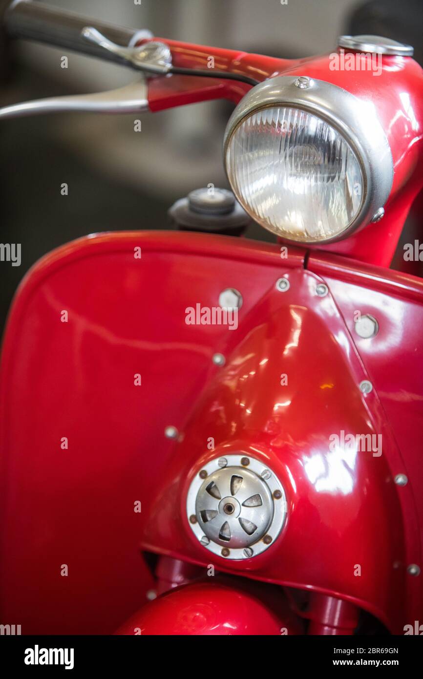 Color image of a classic motorcycle headlight Stock Photo Alamy