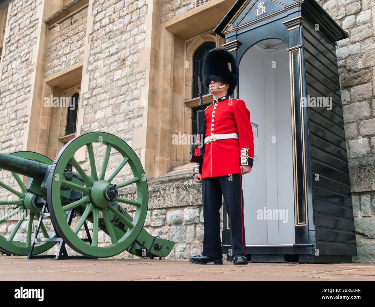 Soldier of the Royal Guard of London. Stock Photo