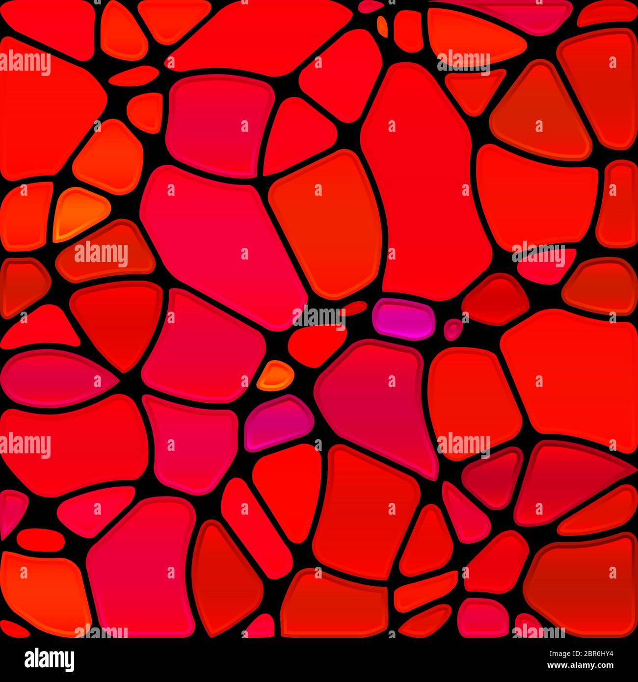 abstract stained-glass mosaic background - red circles Stock Photo - Alamy