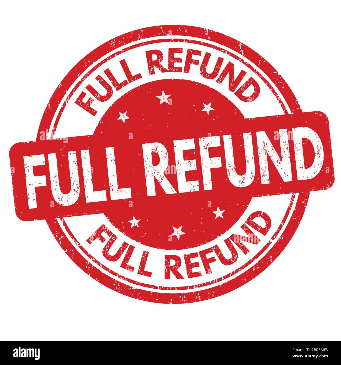 Full refund sticker sign Cut Out Stock Images Pictures Alamy