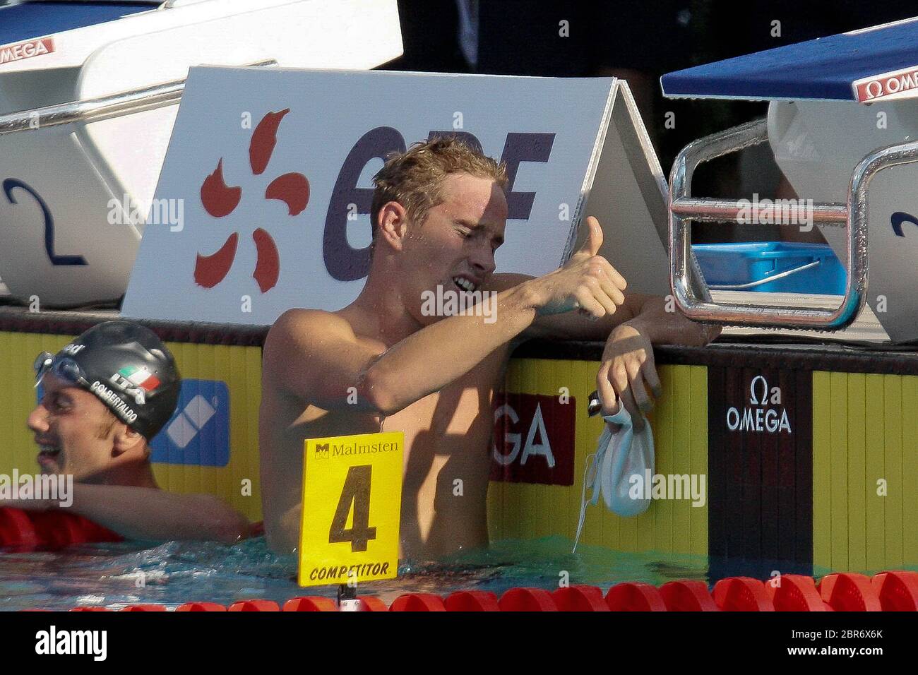 Sebastien Rouault of French in Finale 1500 M NL Men during the Swimming ...