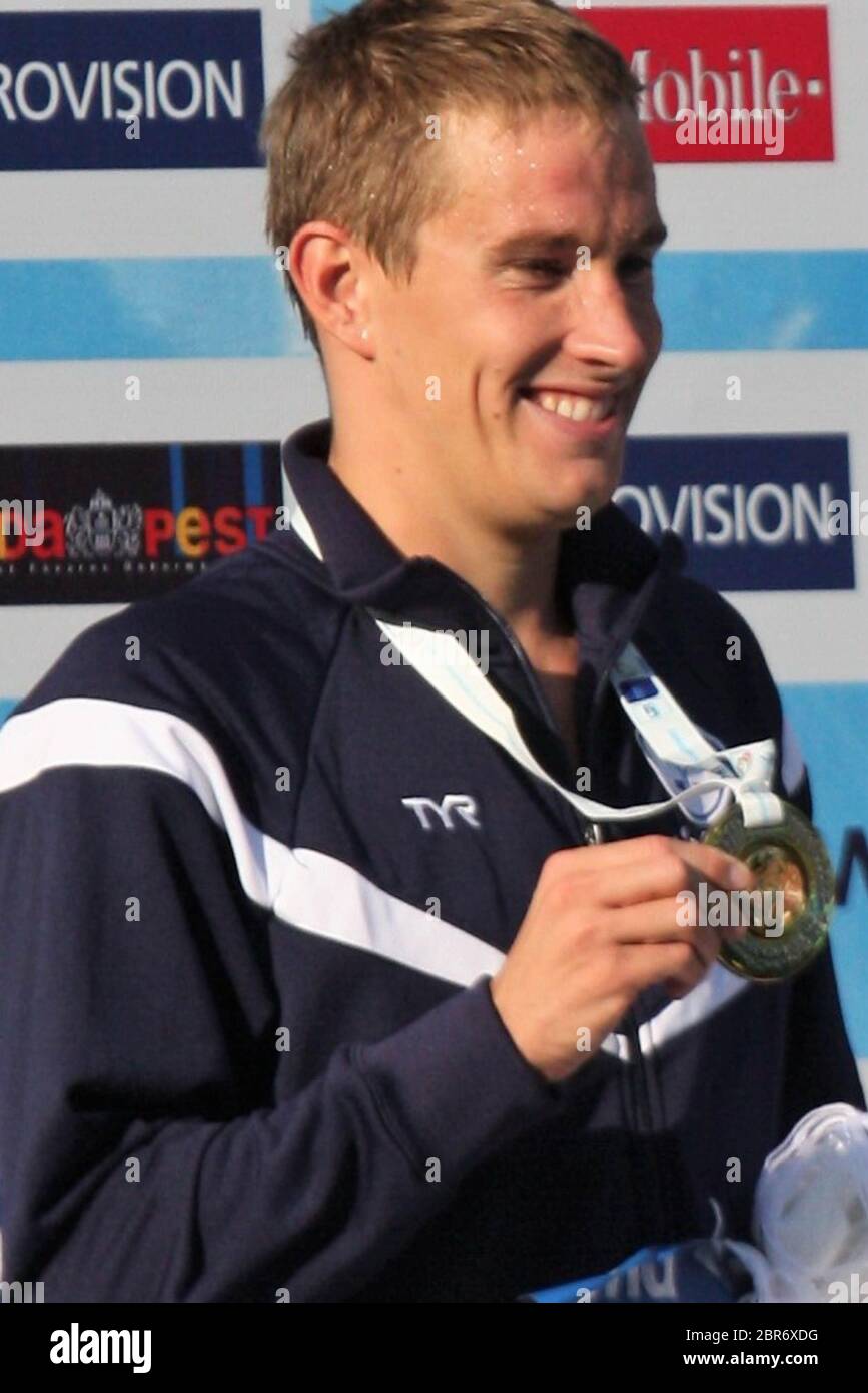 Sebastien Rouault of French in Podium 1500 M NL Men during the Swimming ...
