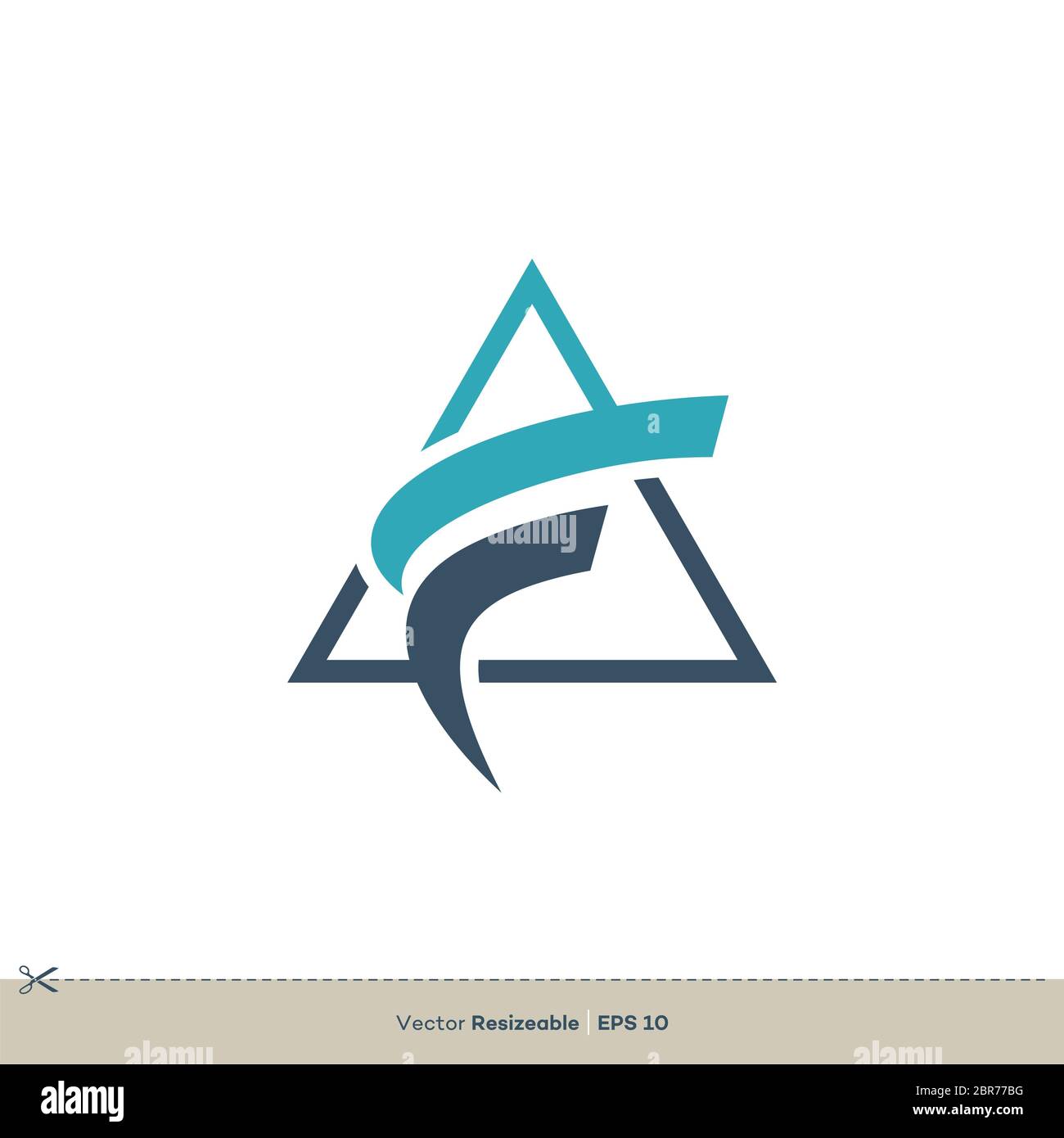 Letter F vector Logo Template illustration design Stock Photo - Alamy