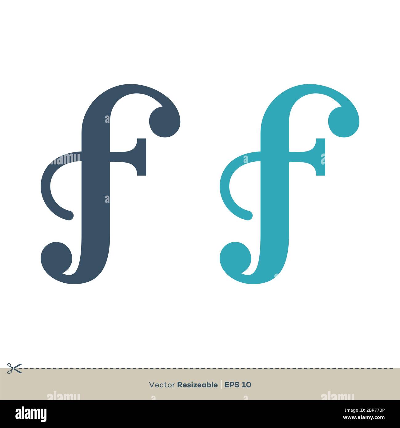Letter F vector Logo Template illustration design Stock Photo - Alamy