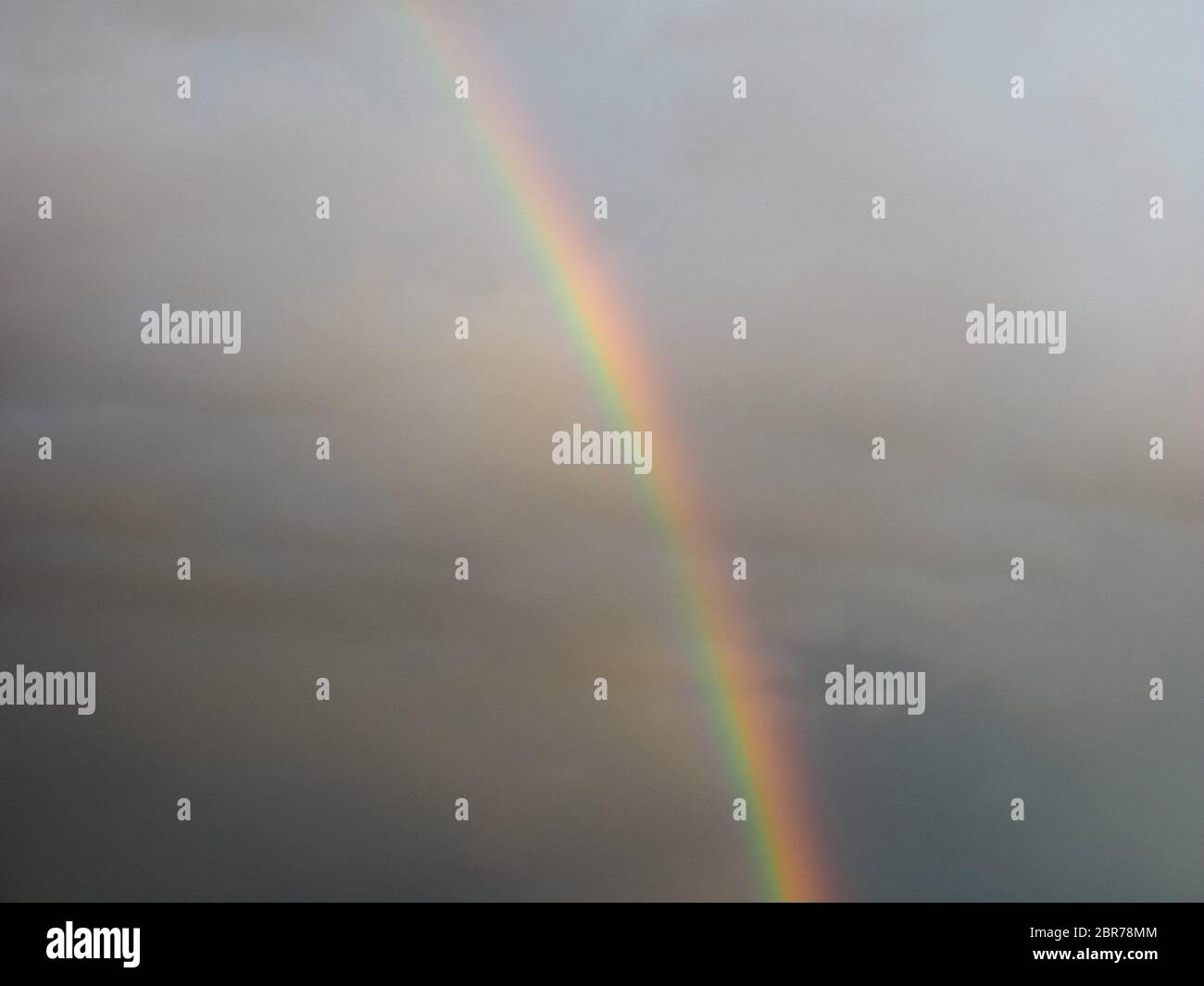 rainbow caused by reflection, refraction and dispersion of sun light in