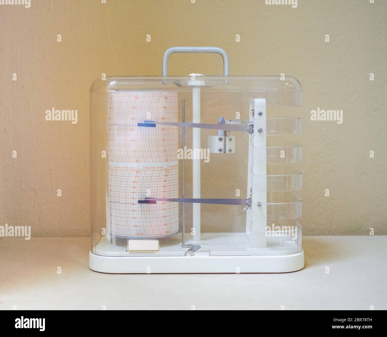 An hygrometer instrument for measuring relative humidity Stock Photo Alamy