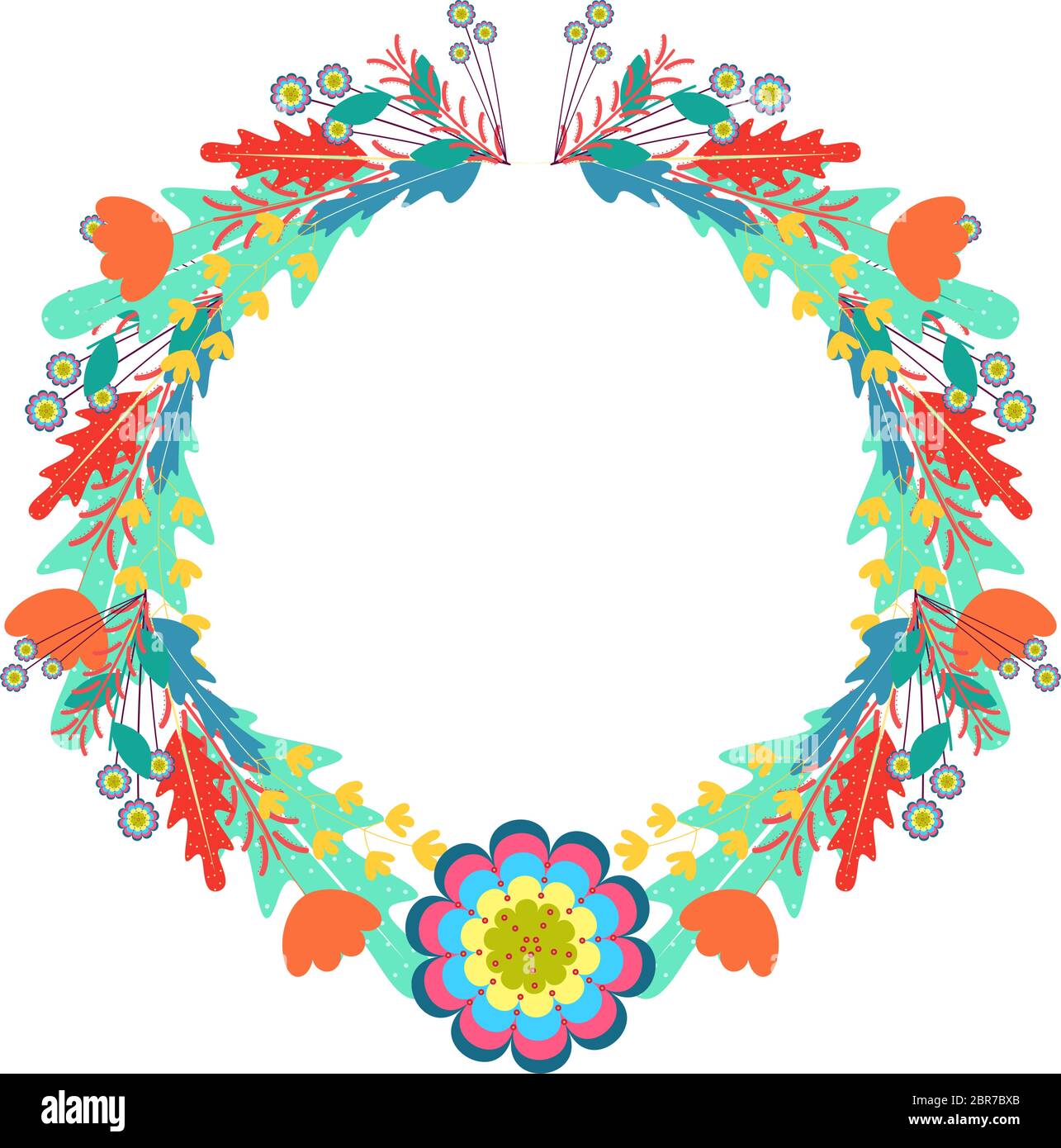Isolated floral frame Stock Vector Image & Art - Alamy