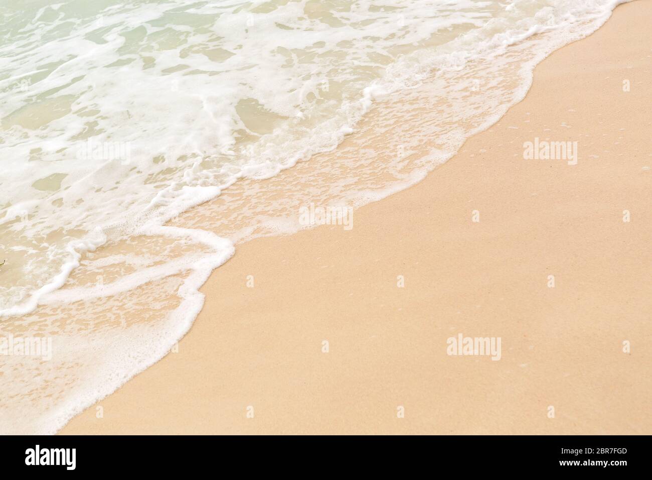 Tropical beach background with soft wave and white sand Stock Photo - Alamy