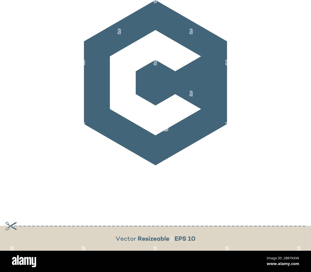 C Letter Vector Icon Logo Template Flat Design Stock Vector Image & Art ...