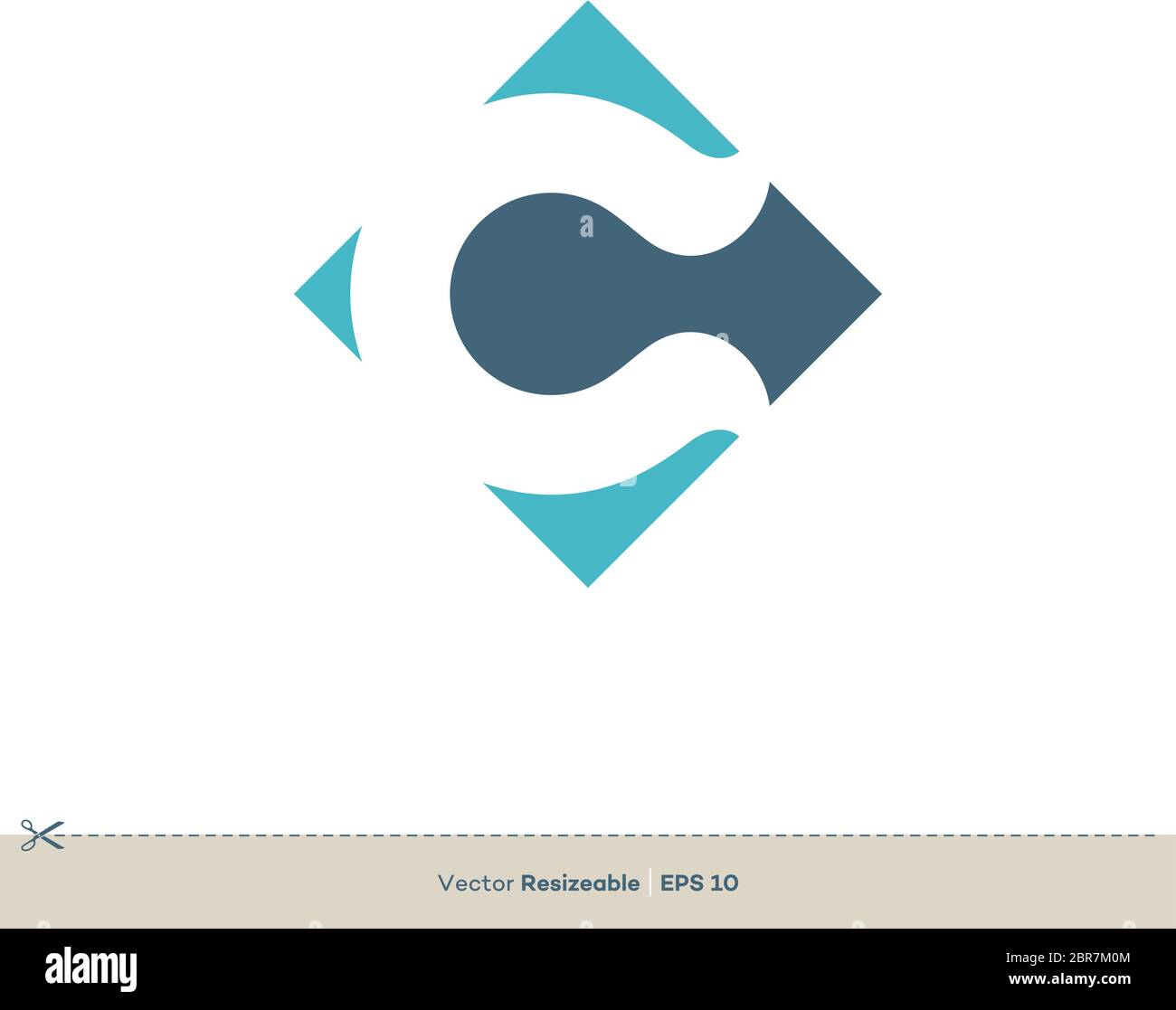 C Letter Vector Icon Logo Template Flat Design Stock Vector