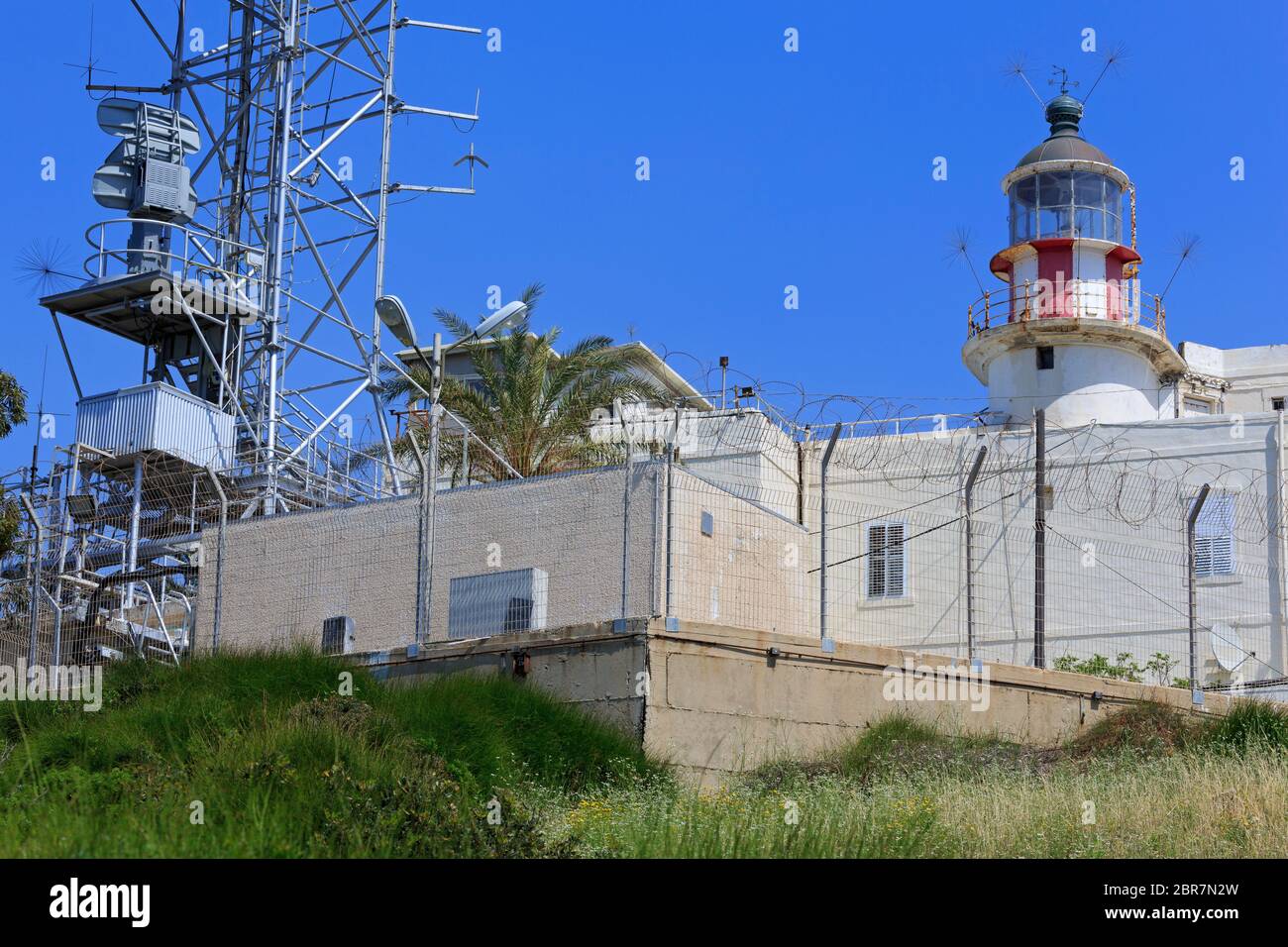 Mount Carmel (Stella Maris) Lighthouse, Haifa, Israel Stock Photo