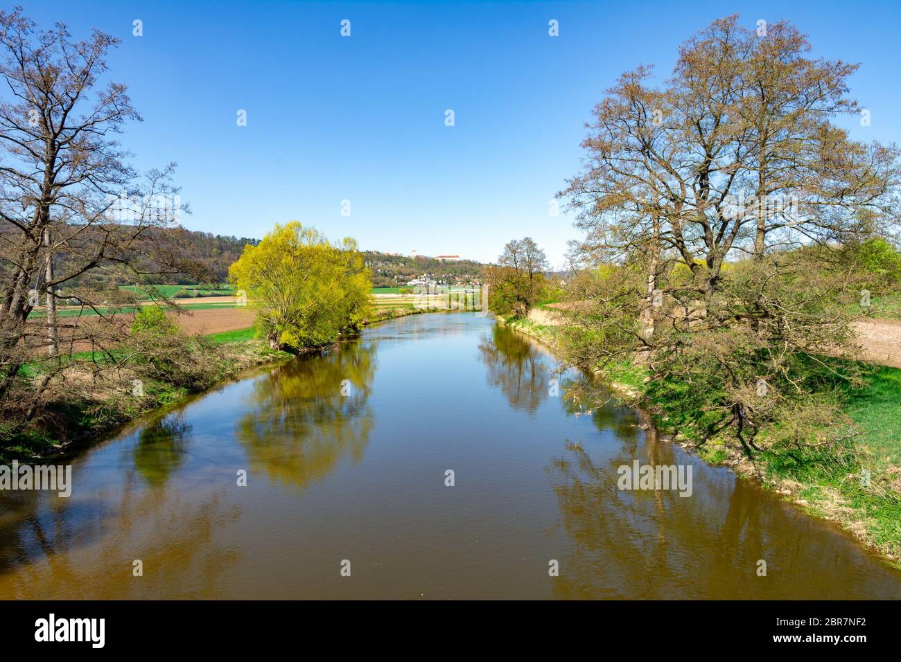 Landscape with the river Altmuehl in Bavaria (Germany Stock Photo - Alamy