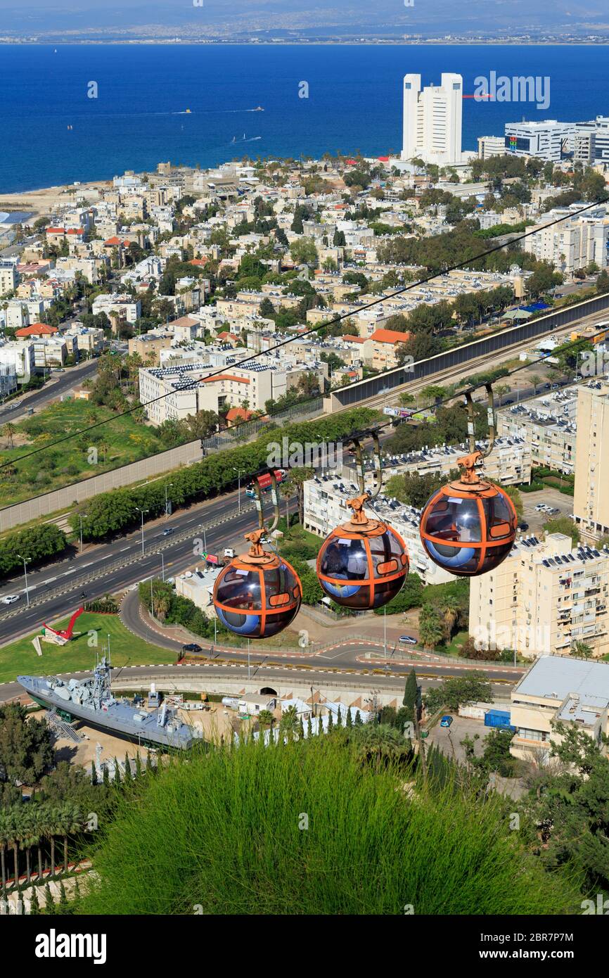 Cable Car, Mount Carmel, Haifa, Israel Stock Photo Alamy