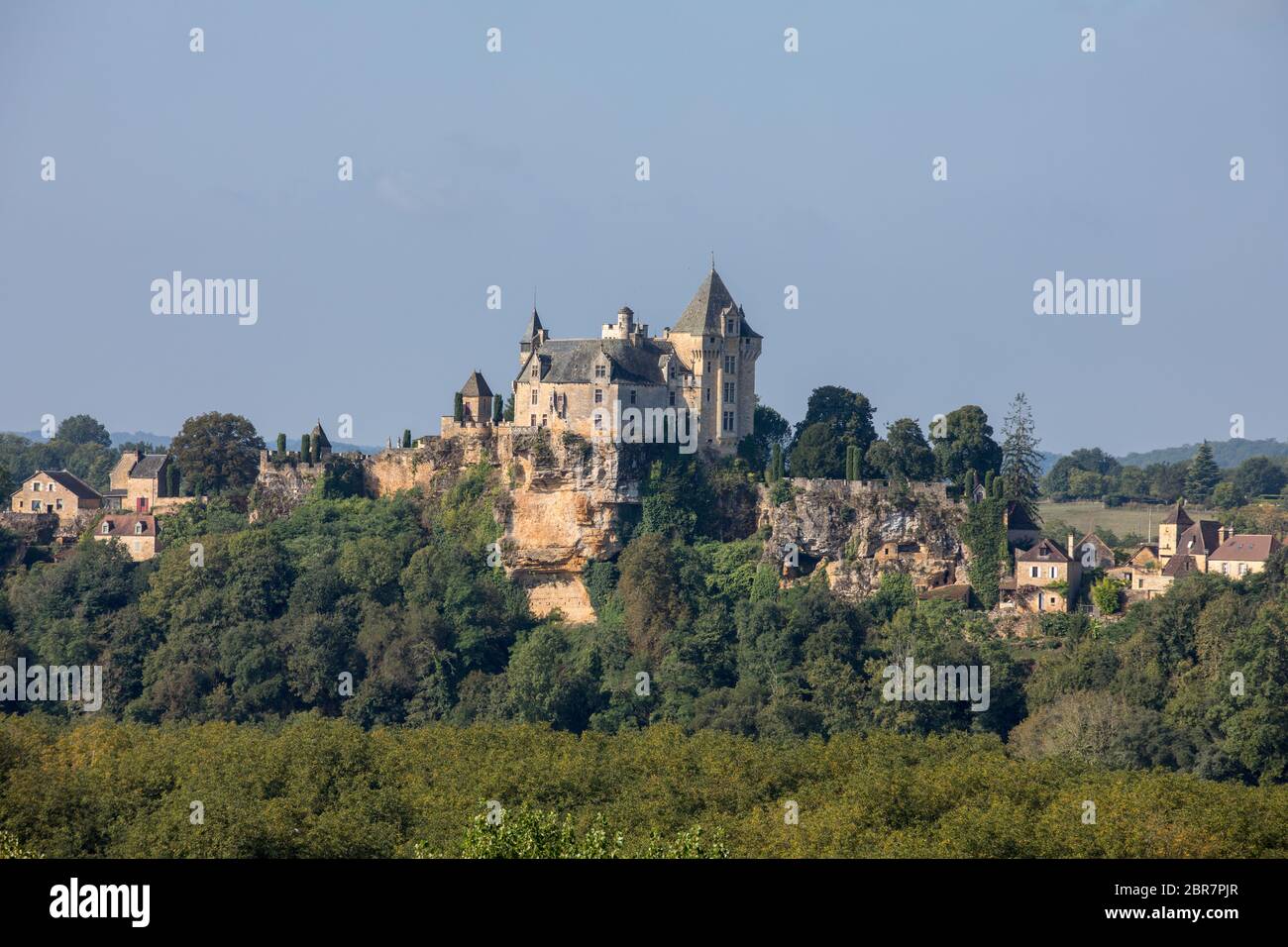 Chateau de Montfort in the Dordogne valley. France Stock Photo