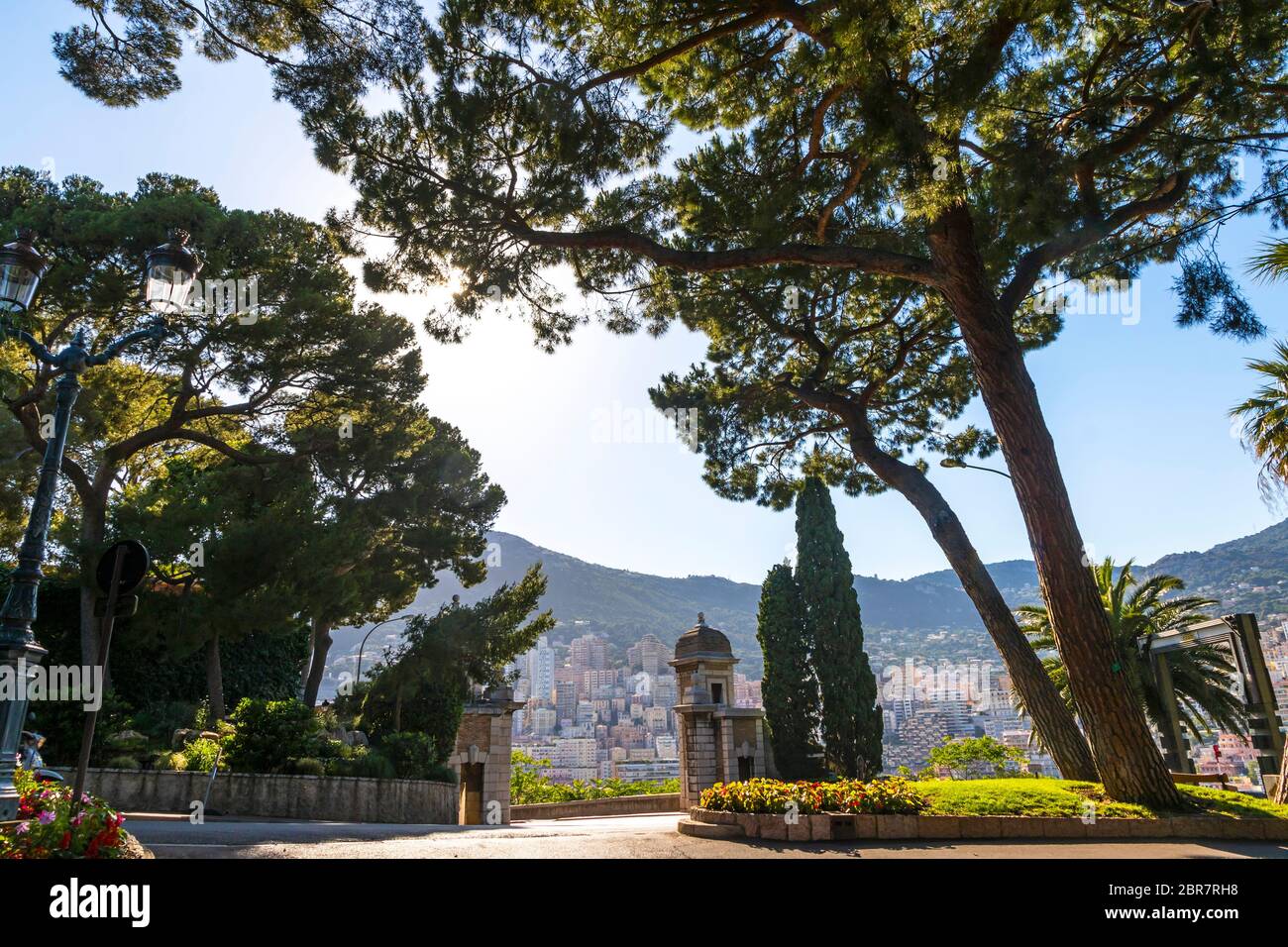 City garden on Avenue de la Porte Neuve in Principality of Monaco, French  Riviera. Porte Neuve is two doors on the footpath from Raiway station to  Mon Stock Photo - Alamy