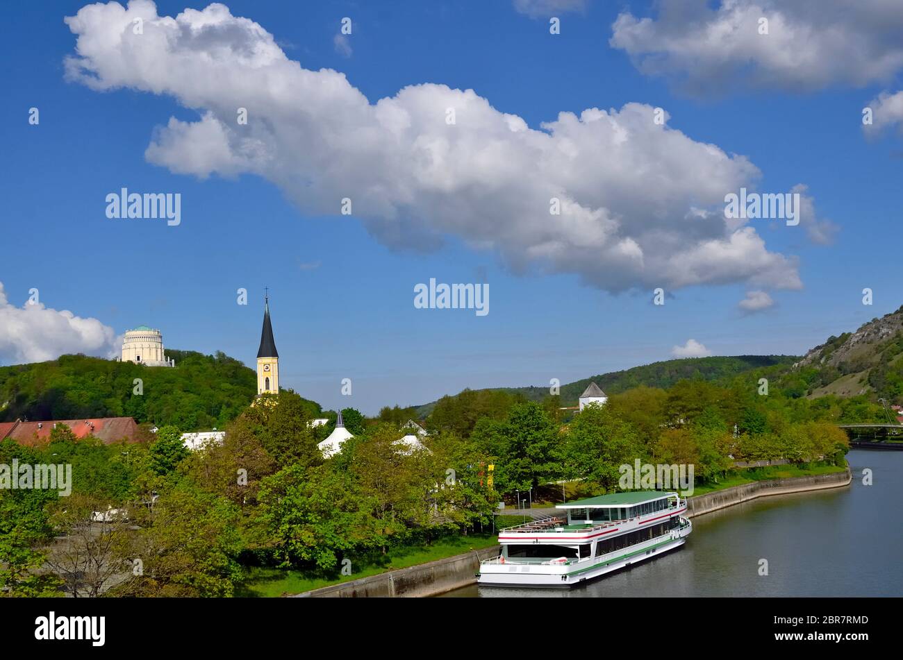 Kelheim, Walhalla, Dampfer, RMD-Kanal Stock Photo - Alamy
