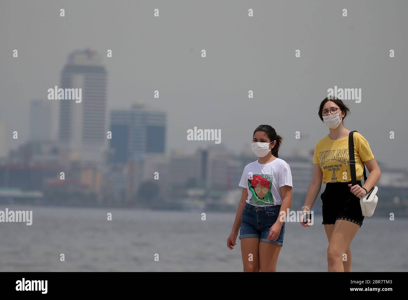 Izmir Turkey th May People Wearing Face Masks Are Seen In Izmir Turkey On May Turkey On Wednesday Reported 972 New Daily Covid 19 Cases And 23 More Deaths In