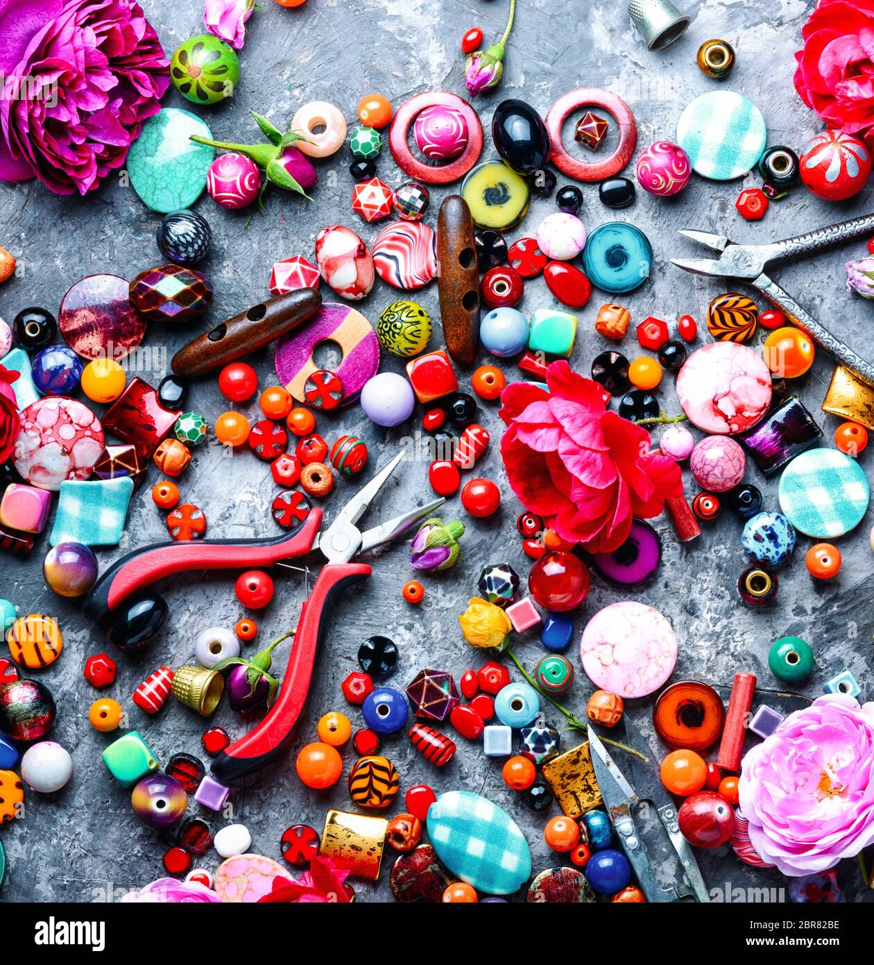 Skill Of Working With Beads Set And Jewelry Beads For Making Jewelry Photo  Background And Picture For Free Download - Pngtree