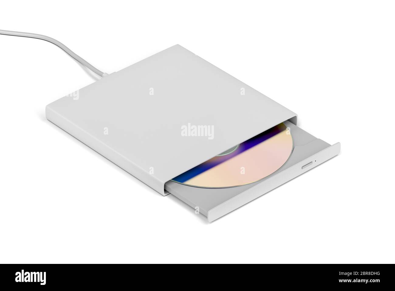 Optical disc drive on white background Stock Photo Alamy