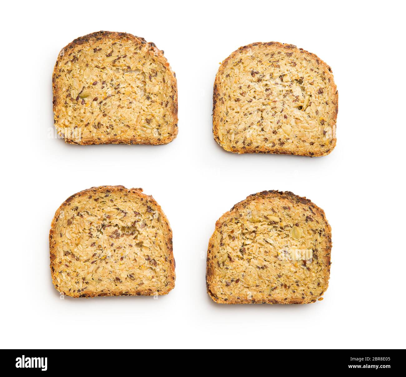 Gluten Free Bread isolated on white background Stock Photo - Alamy