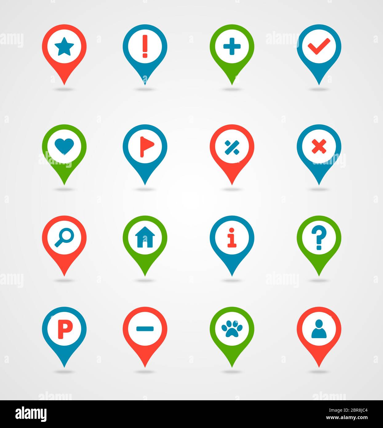 Pin map icon set. Map pointer. Map markers. Destination vector icon ...