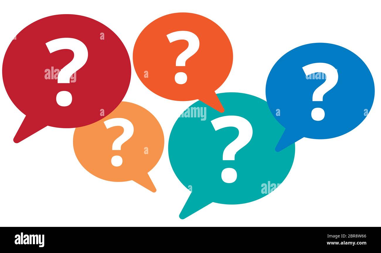 question mark colorful sign idea illustration creativity Stock Photo ...