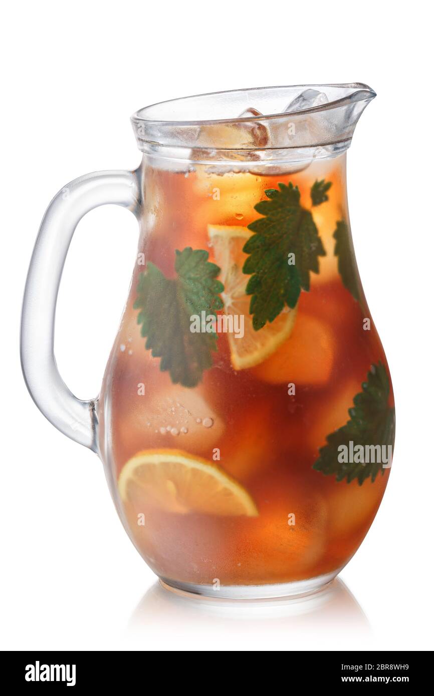 Pitcher Of Iced Tea Stock Photo - Download Image Now - Ice Tea