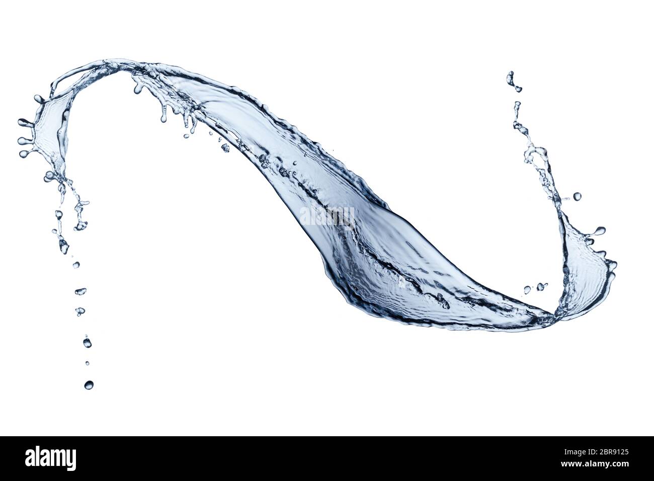Closeup shot of water splash isolated on white background Stock Photo ...