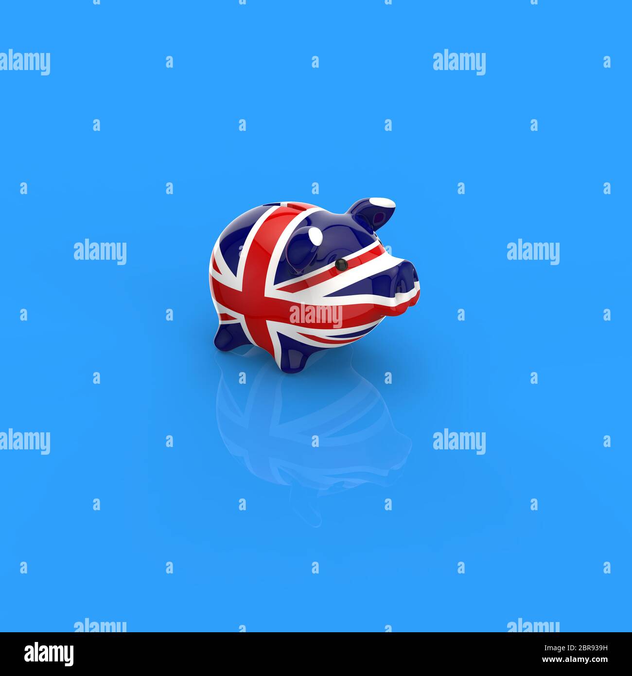 Piggy bank - 3D Illustration Stock Photo - Alamy