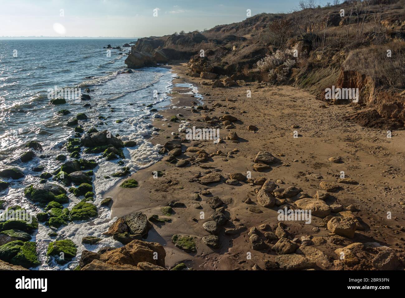Deserted Black Sea Coast on a Fall Day Stock Photo - Alamy