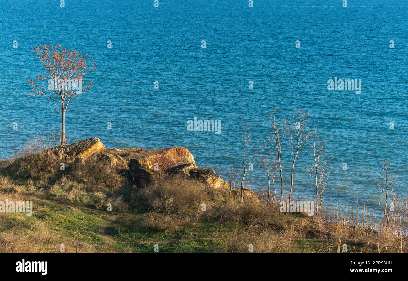 Deserted Black Sea Coast on a Fall Day Stock Photo - Alamy