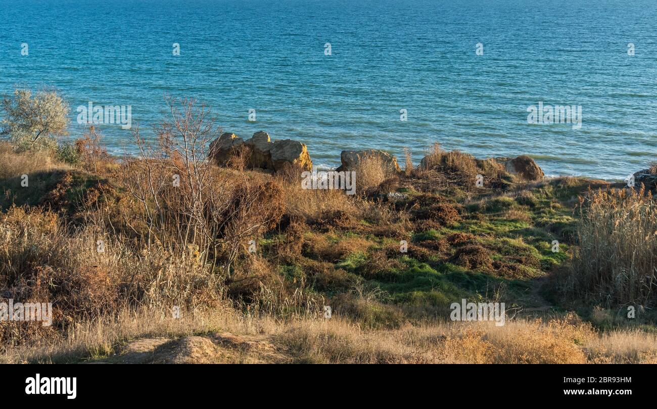Deserted Black Sea Coast on a Fall Day Stock Photo - Alamy