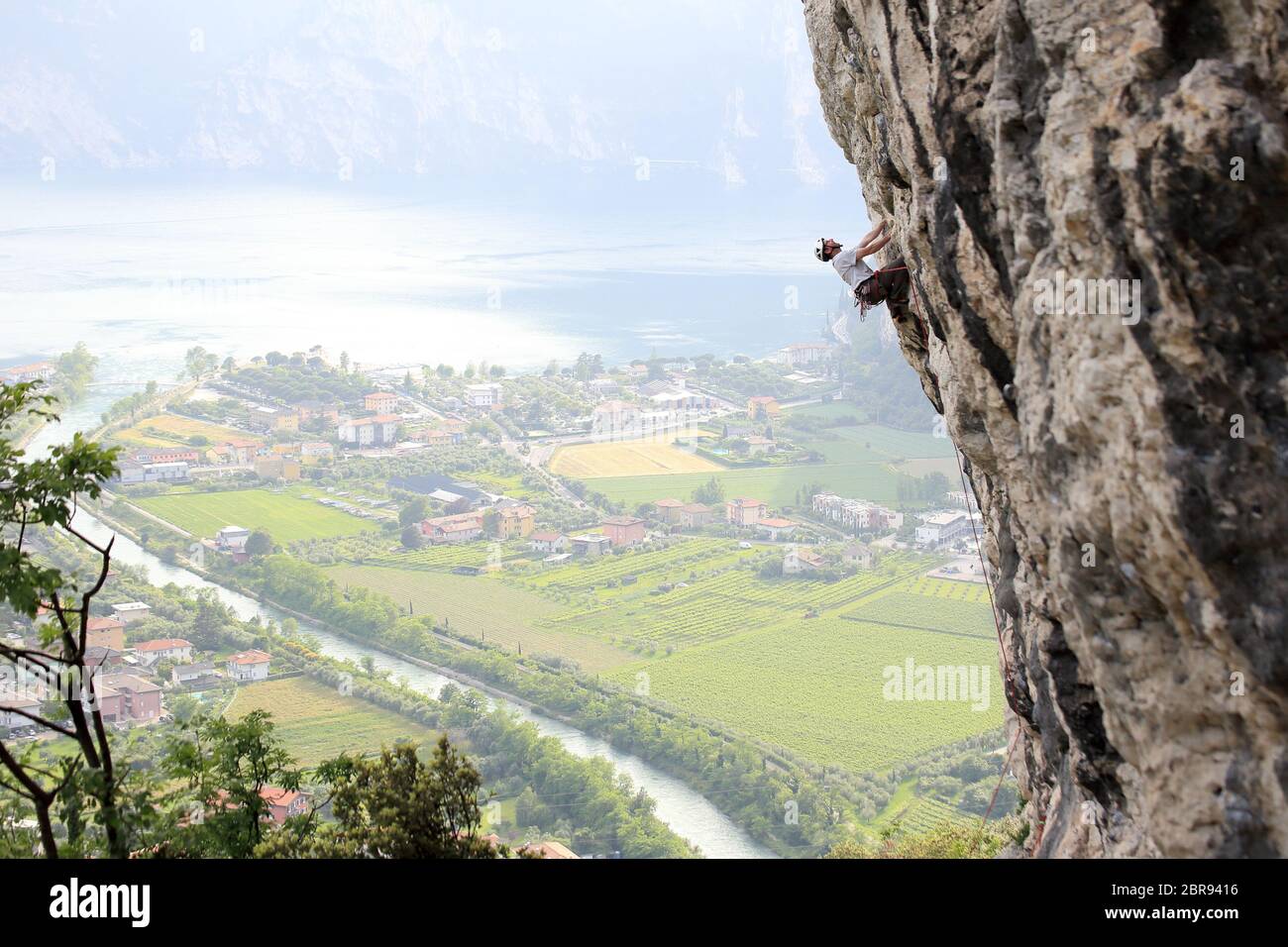 Garda lake climbing hi-res stock photography and images - Alamy