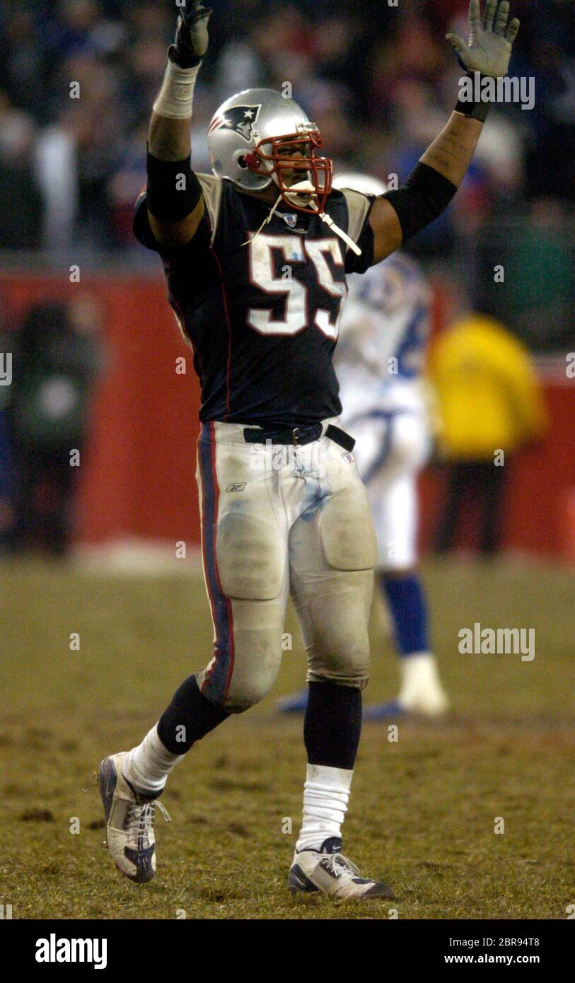 New England Patriots - Willie McGinest hugs his mom after Super Bowl XXXVI