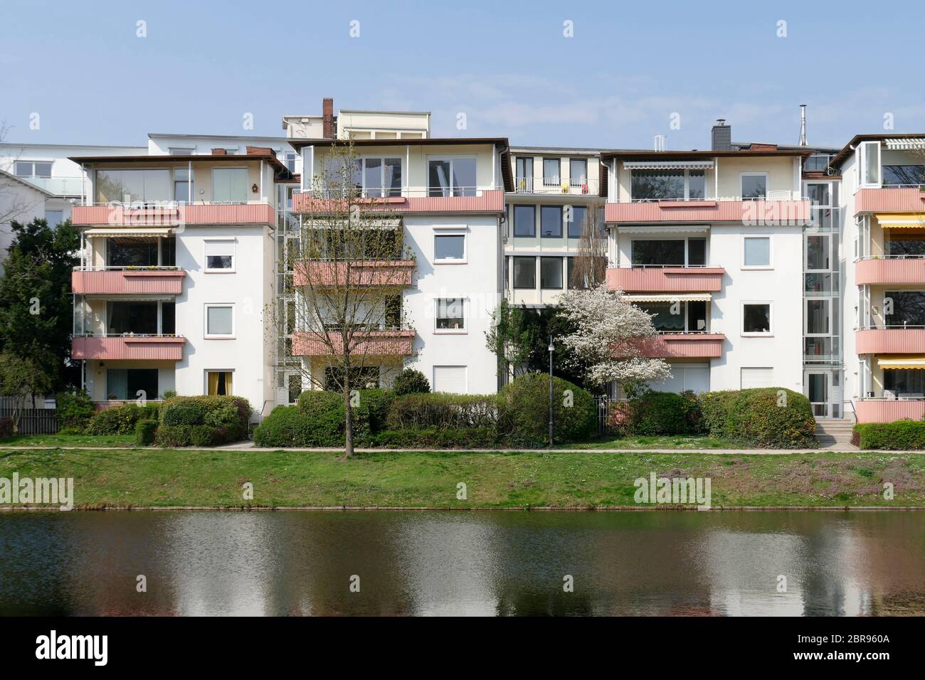 Residential houses, multifamily houses in spring, Bremen Stock Photo Alamy