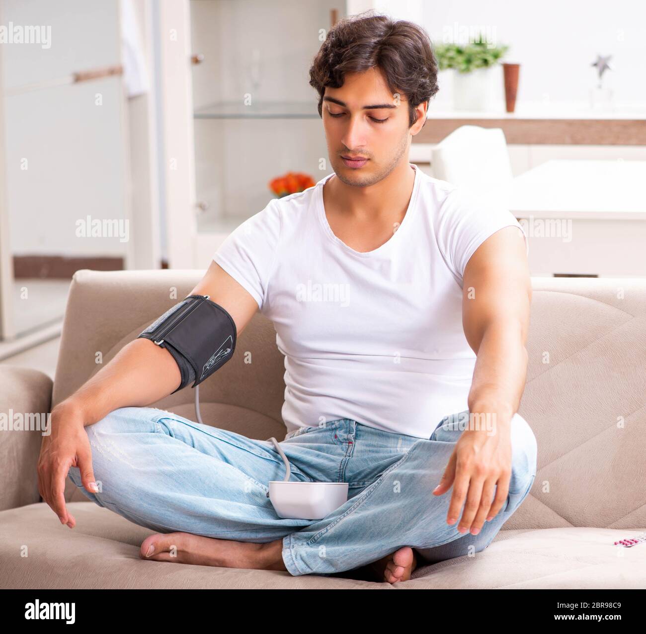 Yoga man blood hi-res stock photography and images - Alamy