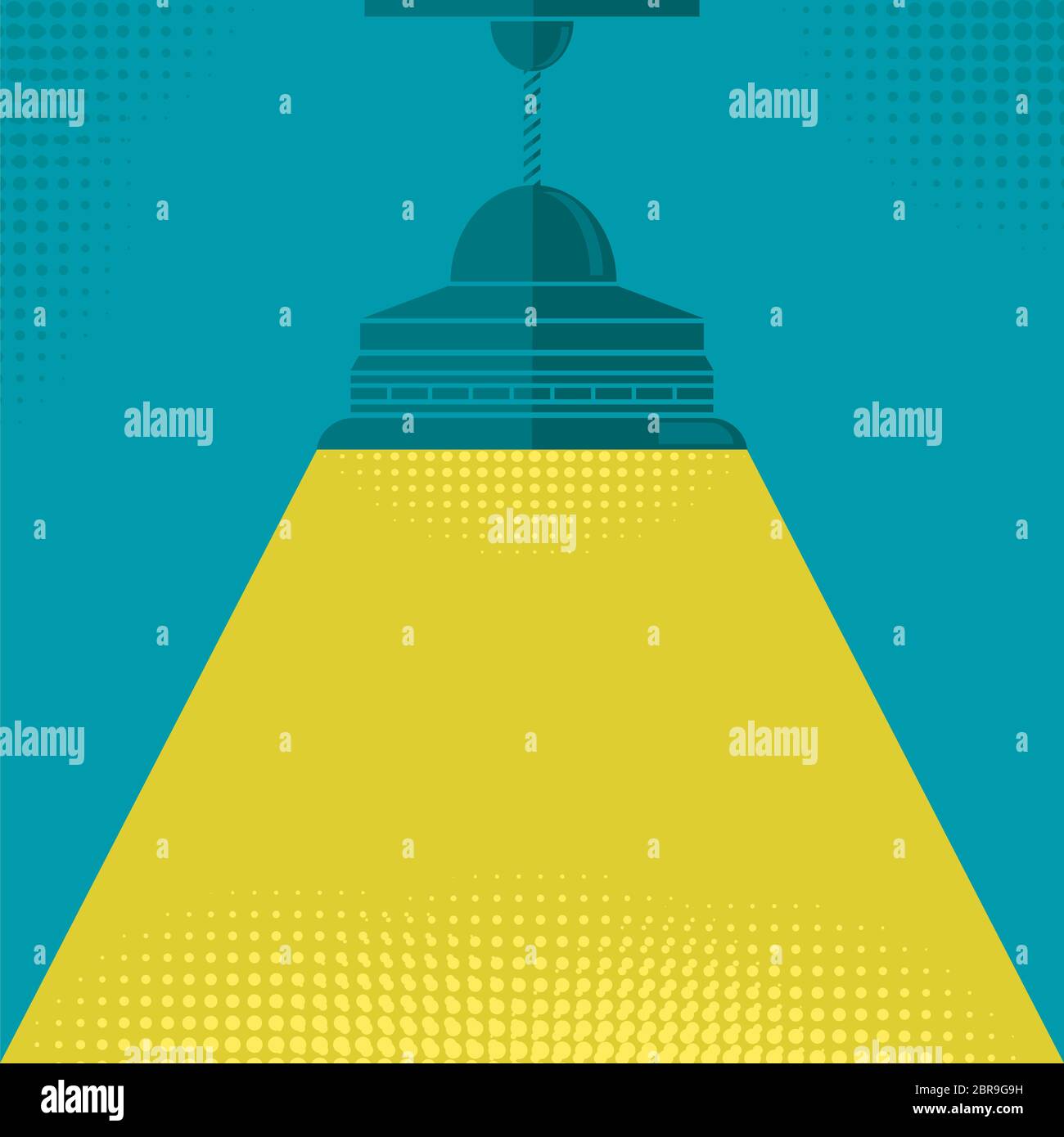 Home Lamp with Yellow Light on Dotted Background Stock Photo Alamy